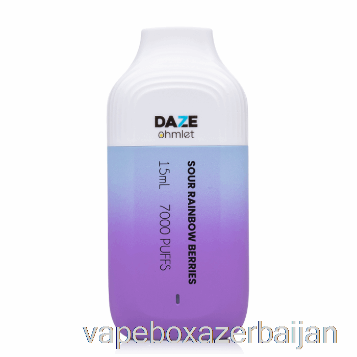 Vape Azerbaijan 7 Daze OHMLET 7000 Disposable Sour Rainbow Berries